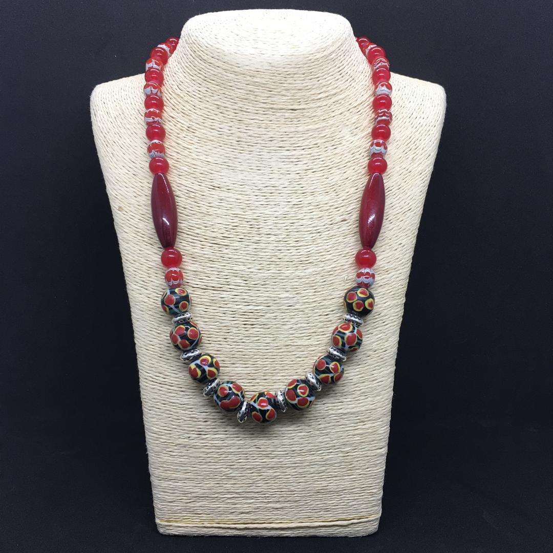 Borneo (Sarawak) Ceramics Beads Necklace - Sarawak Craft Council
