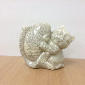 Fortune Cat Raku Ceramic