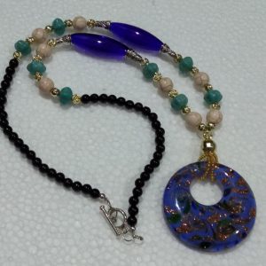Pendant Necklace (Blue)