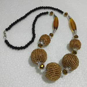 Beads Ball Necklace(Gold)