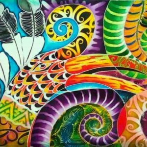 The Dream of the Hornbill I - Batik Painting
