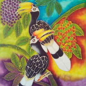 Couple Hornbill - Batik Painting