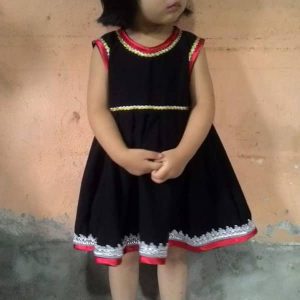 Contemporary Bidayuh costume in dress, for girl 2 years