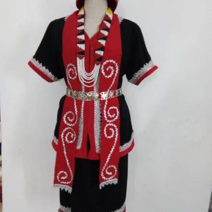 Bidayuh costume full set of 7 with real coin and bell