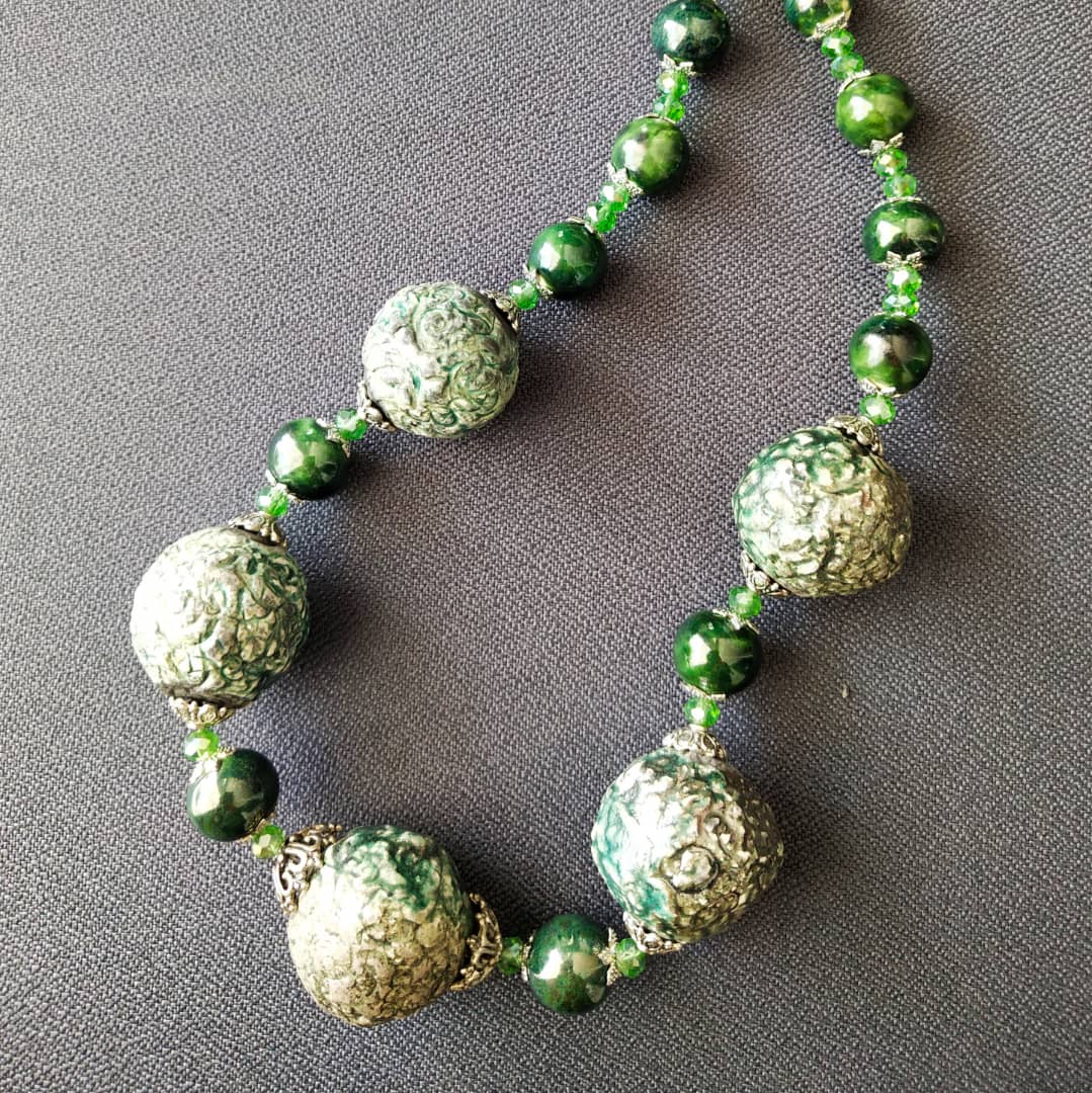 Unique Handmade Ceramic Necklace