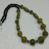 Ceramic Necklace (Green Leaf)